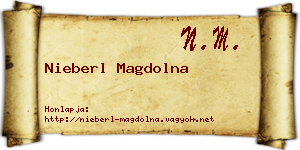 Nieberl Magdolna névjegykártya