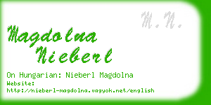 magdolna nieberl business card